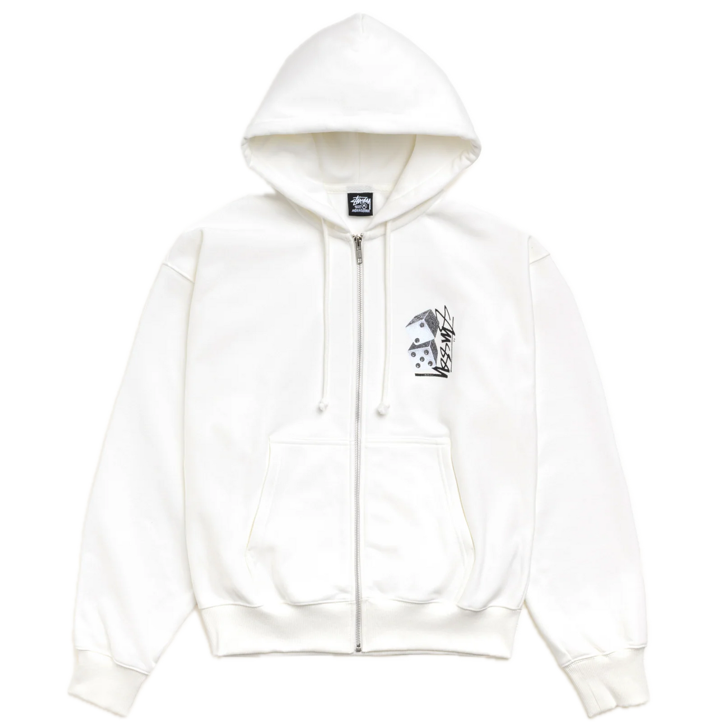 Stussy Tall Dice Zip Hoodie - Off White