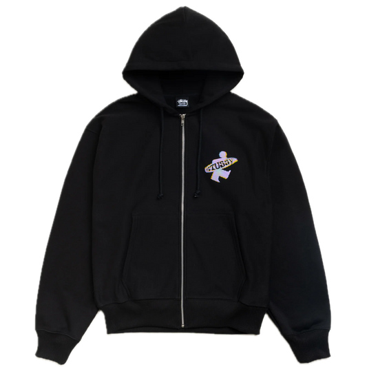 Stussy Dot Surf Zip Hoodie - Black