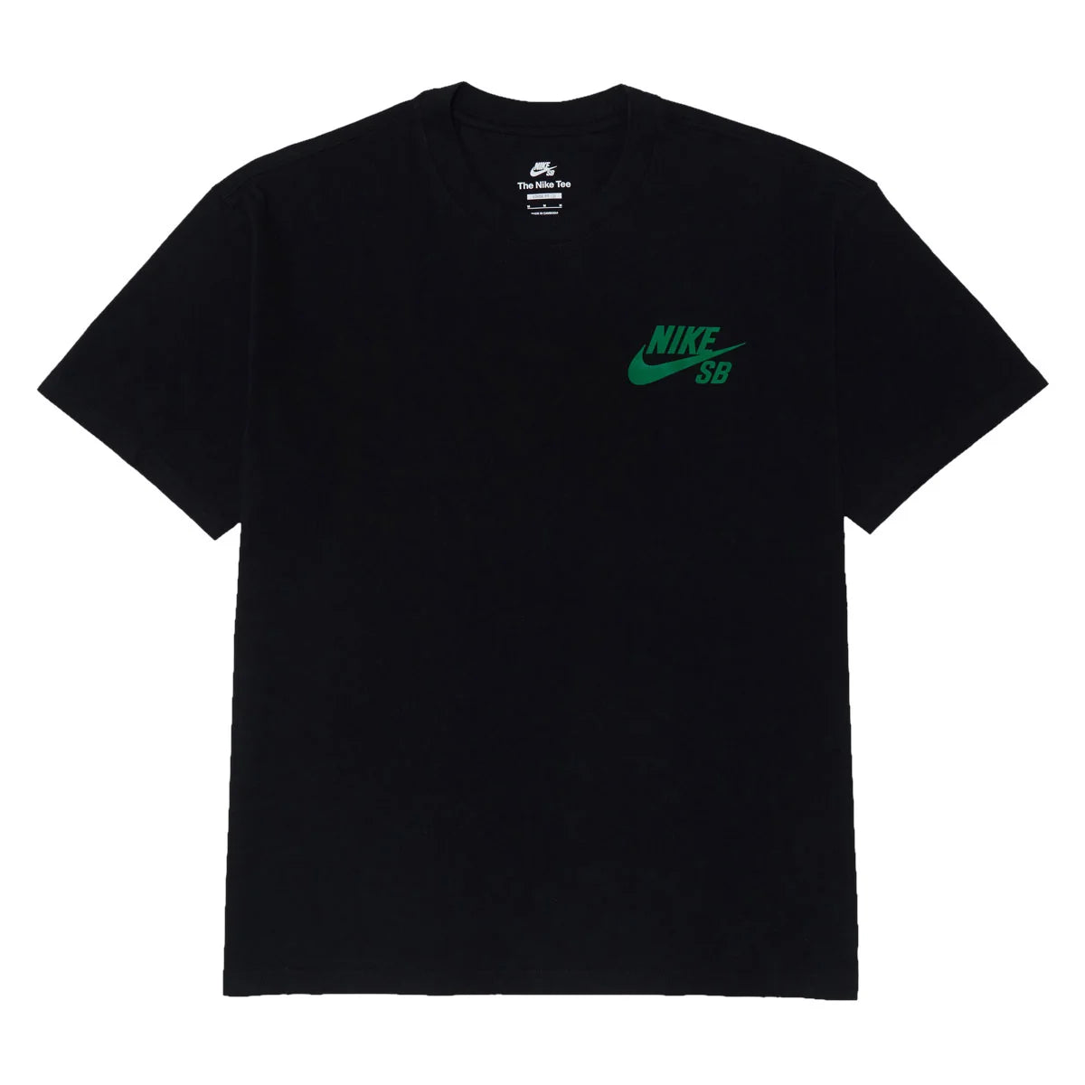 Nike SB Small Logo Tee - Black/Court Green