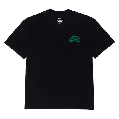 Nike SB Small Logo Tee - Black/Court Green