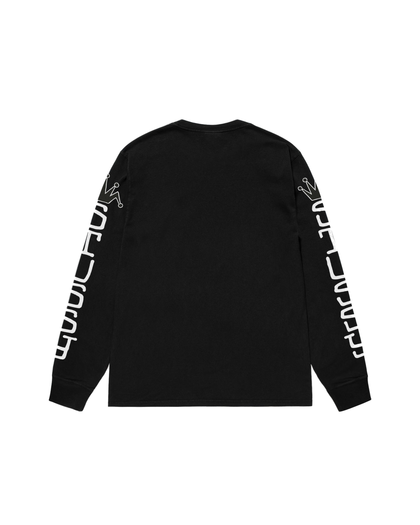 Stussy Jumbo Pigment Dyed Longsleeve - Black