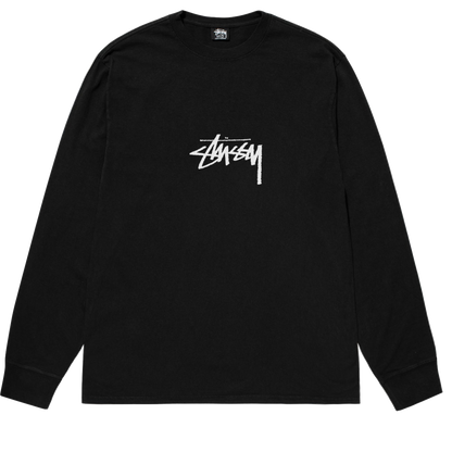 Stussy Small Stock Pigment Dyed Longsleeve -Black