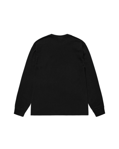 Stussy Small Stock Pigment Dyed Longsleeve -Black