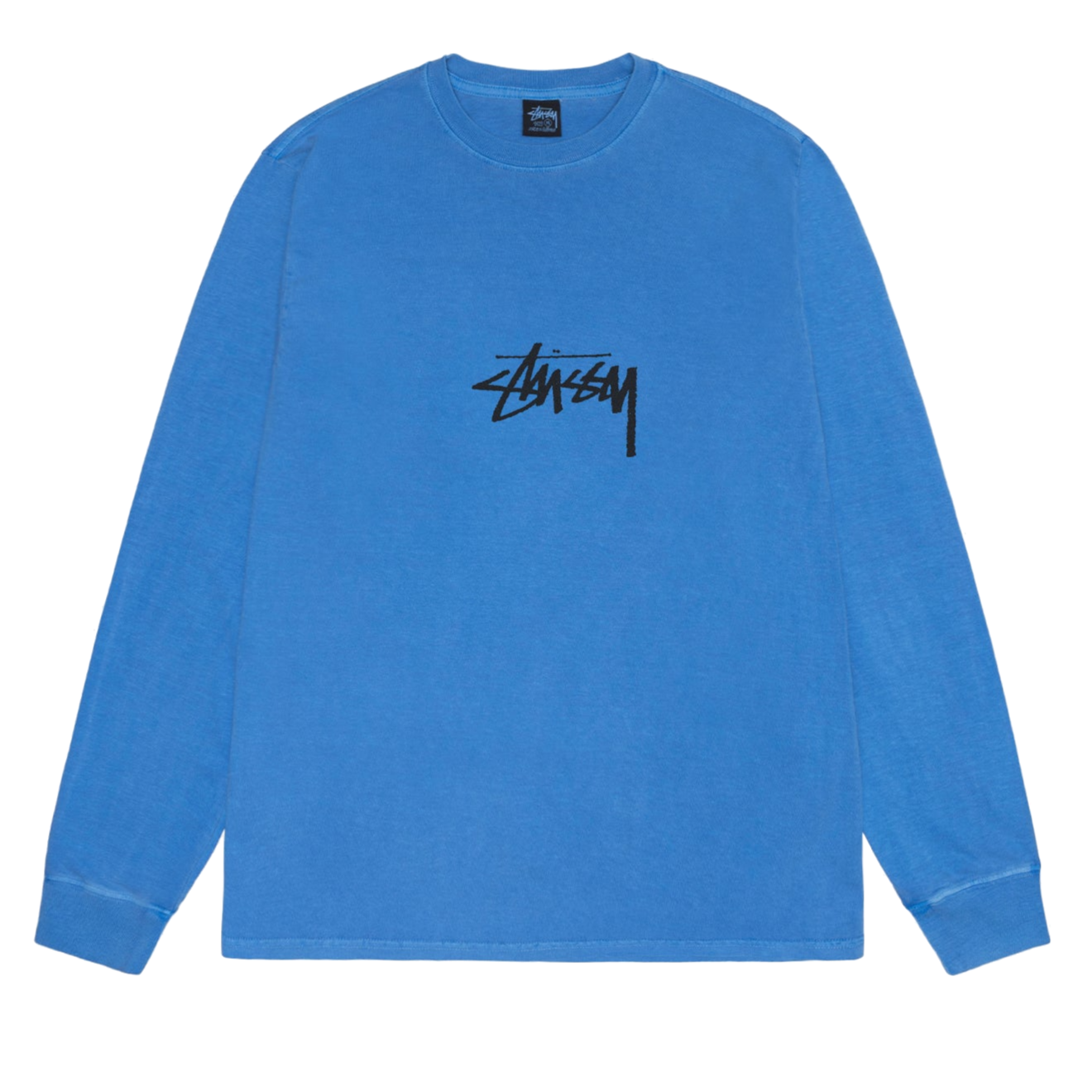 Stussy Small Stock Pigment Dyed Longsleeve -Blue