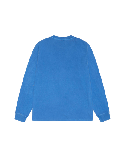 Stussy Small Stock Pigment Dyed Longsleeve -Blue