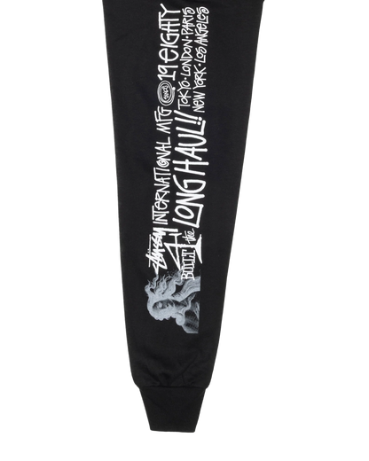 Stussy Long Haul Longsleeve Tee - Black