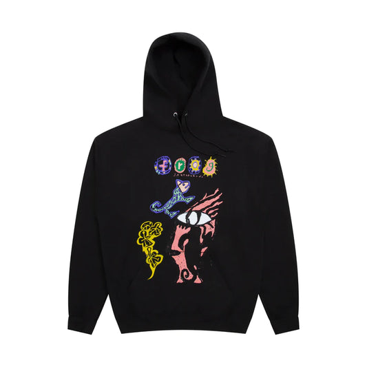 Frog Breath Of Stars Hoodie - Black