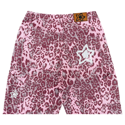 Star Team Carpenter Star Jeans - Pink Leopard