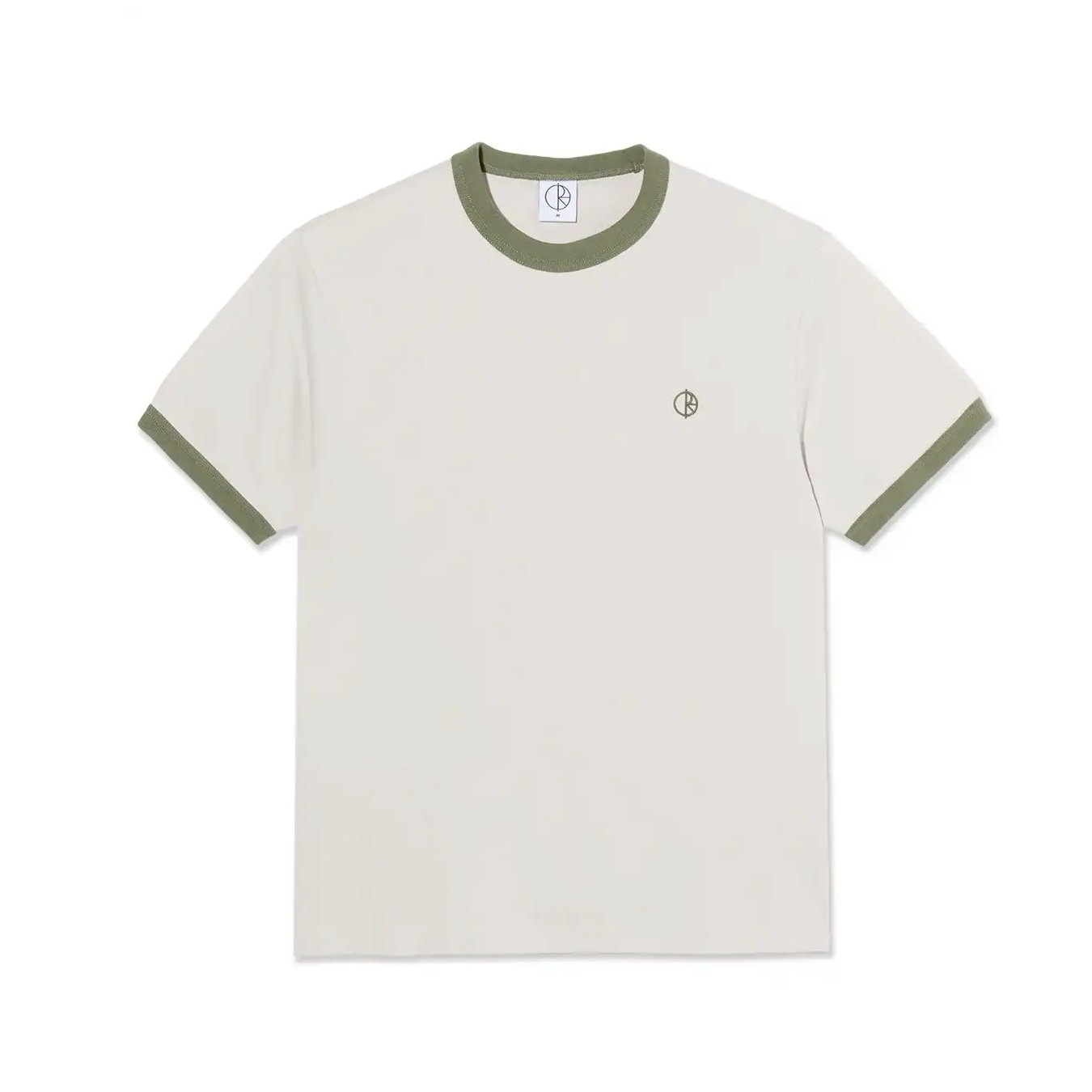 Polar Ringer Tee - Pale Taupe/Army