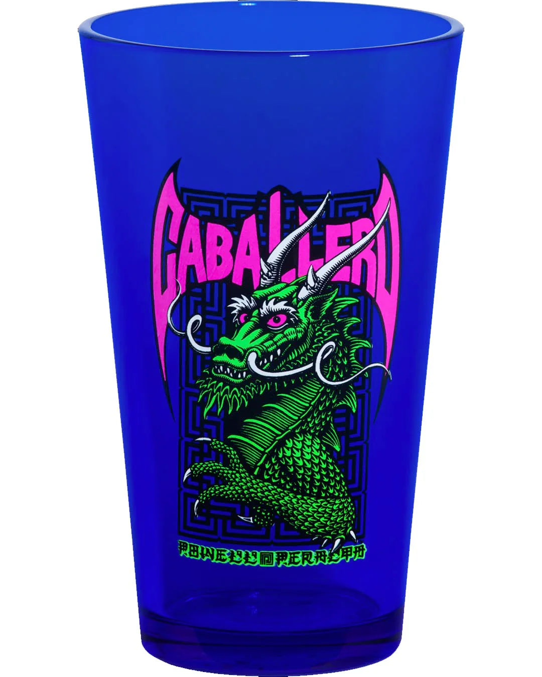 Powell Peralta Cab Street Dragon Pint Glass - Blue