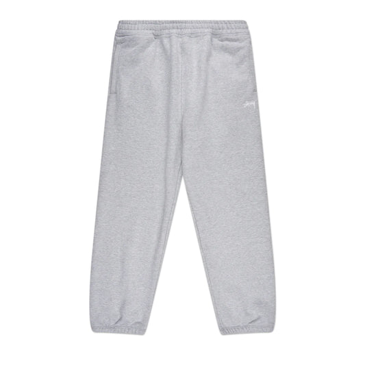 Stussy Stock Logo Sweatpant - Grey Heather