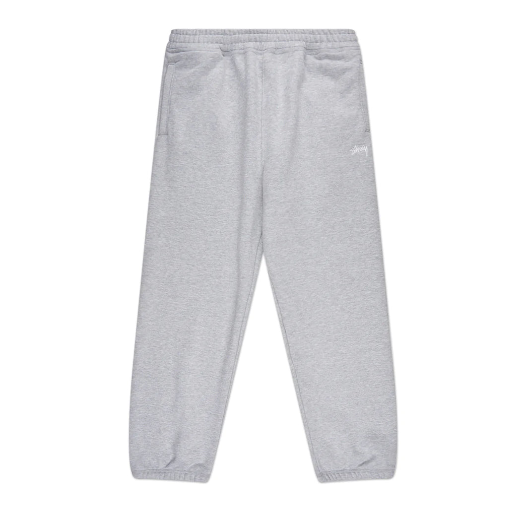 Stussy Stock Logo Sweatpant - Grey Heather