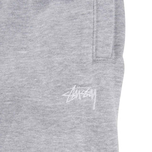 Stussy Stock Logo Sweatpant - Grey Heather