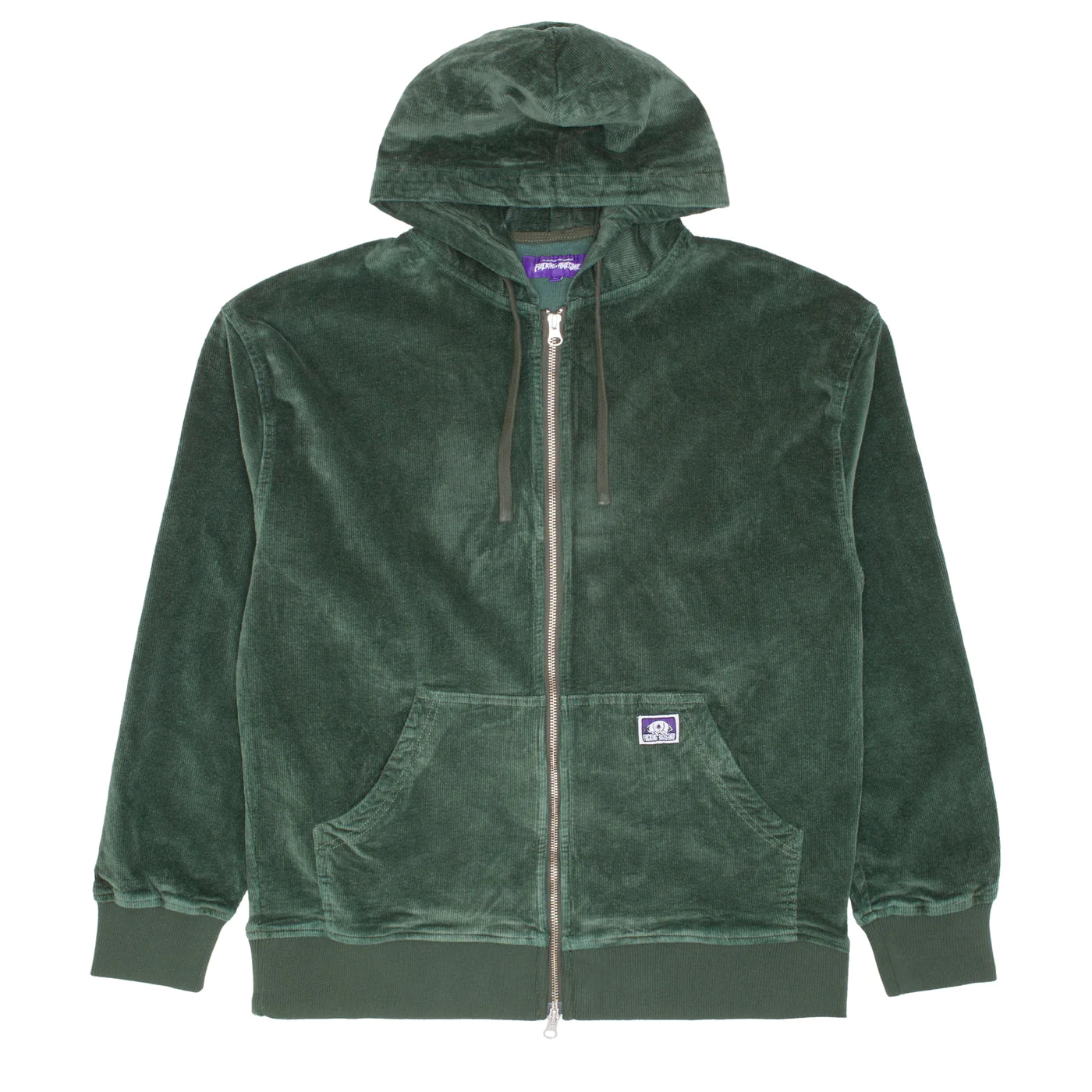 Fucking Awesome Corduroy Zip Hoodie - Green