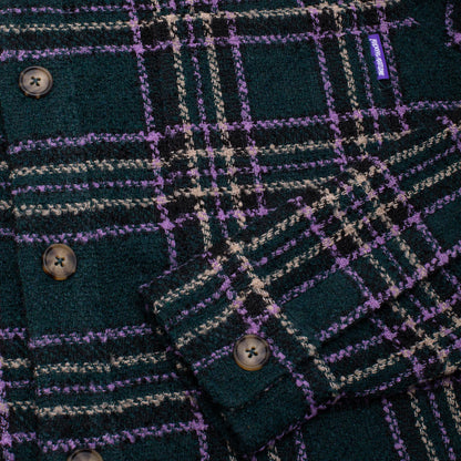 Fucking Awesome Less Heavyweight Oversized Flannel - Green