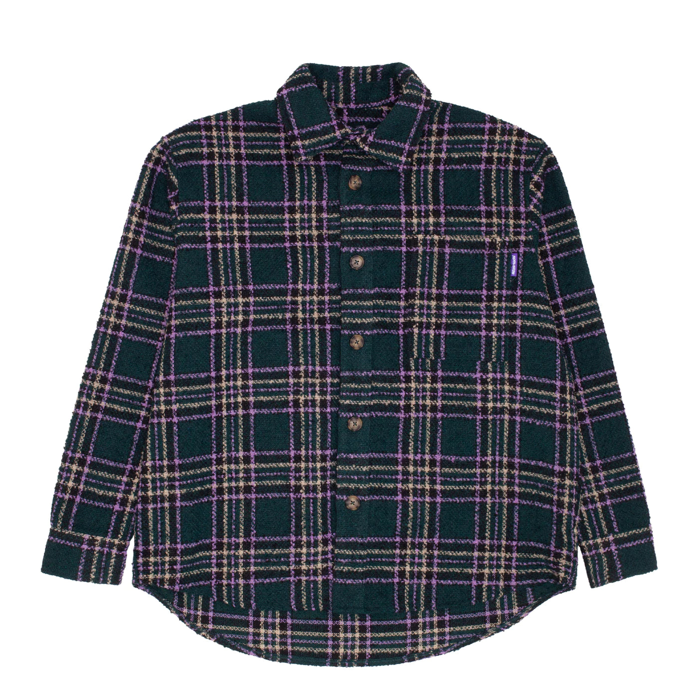 Fucking Awesome Less Heavyweight Oversized Flannel - Green