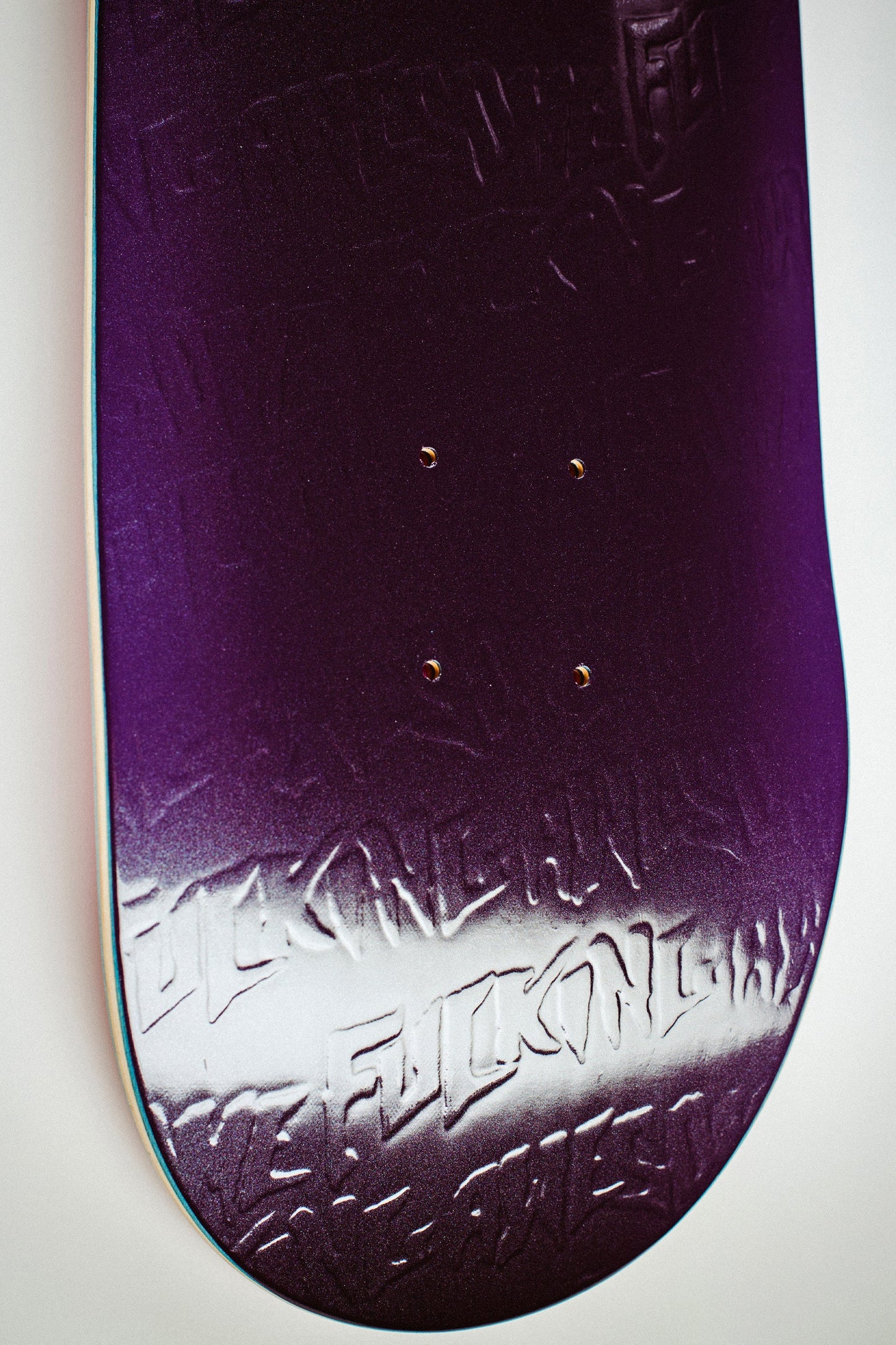 Fucking Awesome Embossed Phantom Purple Deck - 8.5