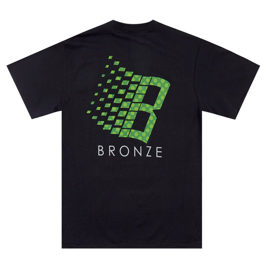 Bronze 56K Polka Dot Logo Tee - Black