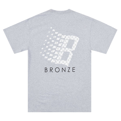 Bronze 56K Polka Dot Logo Tee - Heather Grey