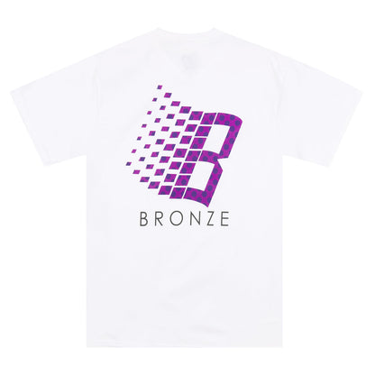 Bronze 56K Polka Dot Logo Tee - White