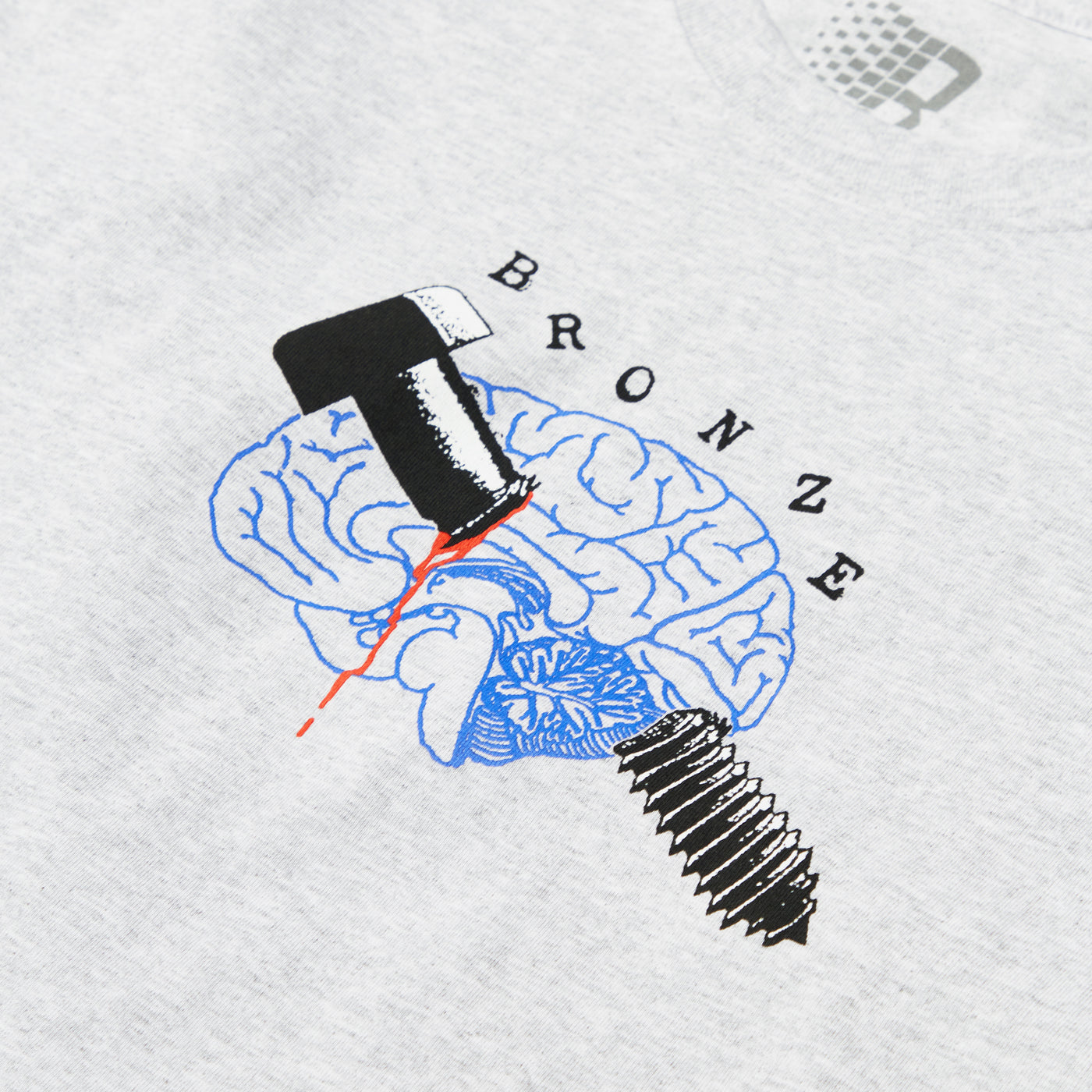 Bronze 56K Bolt Brain Tee - Ash