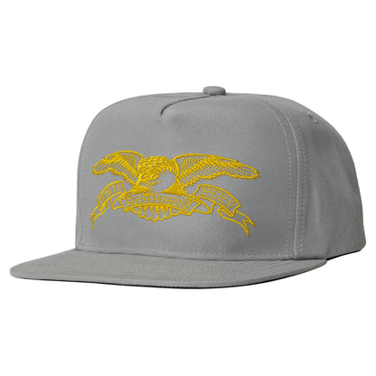 Antihero Basic Eagle Snapback - Gunmetal/Gold