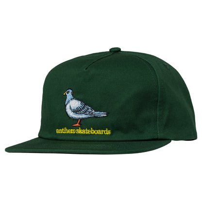 Antihero Lil Pigeon Snapback - Forest Green/Yellow