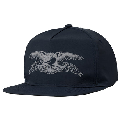 Antihero Basic Eagle Snapback - Navy/Grey