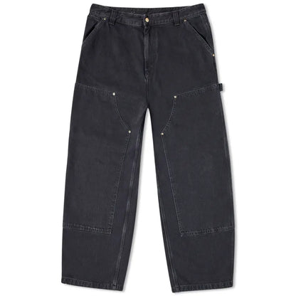 Carhartt WIP Nash Double Knee Pant - Black Stone Washed