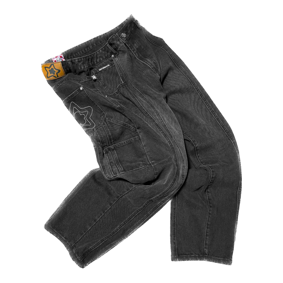 Star Team Seam Jeans - Black
