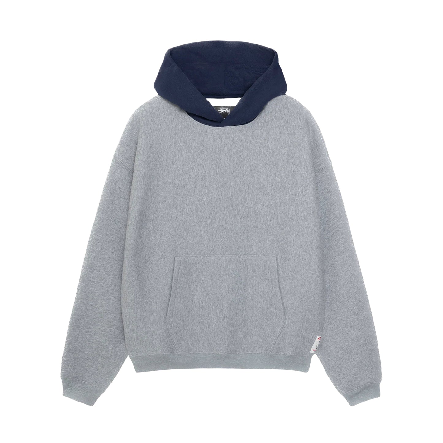 Stussy Two Tone Hoodie - Grey Heather