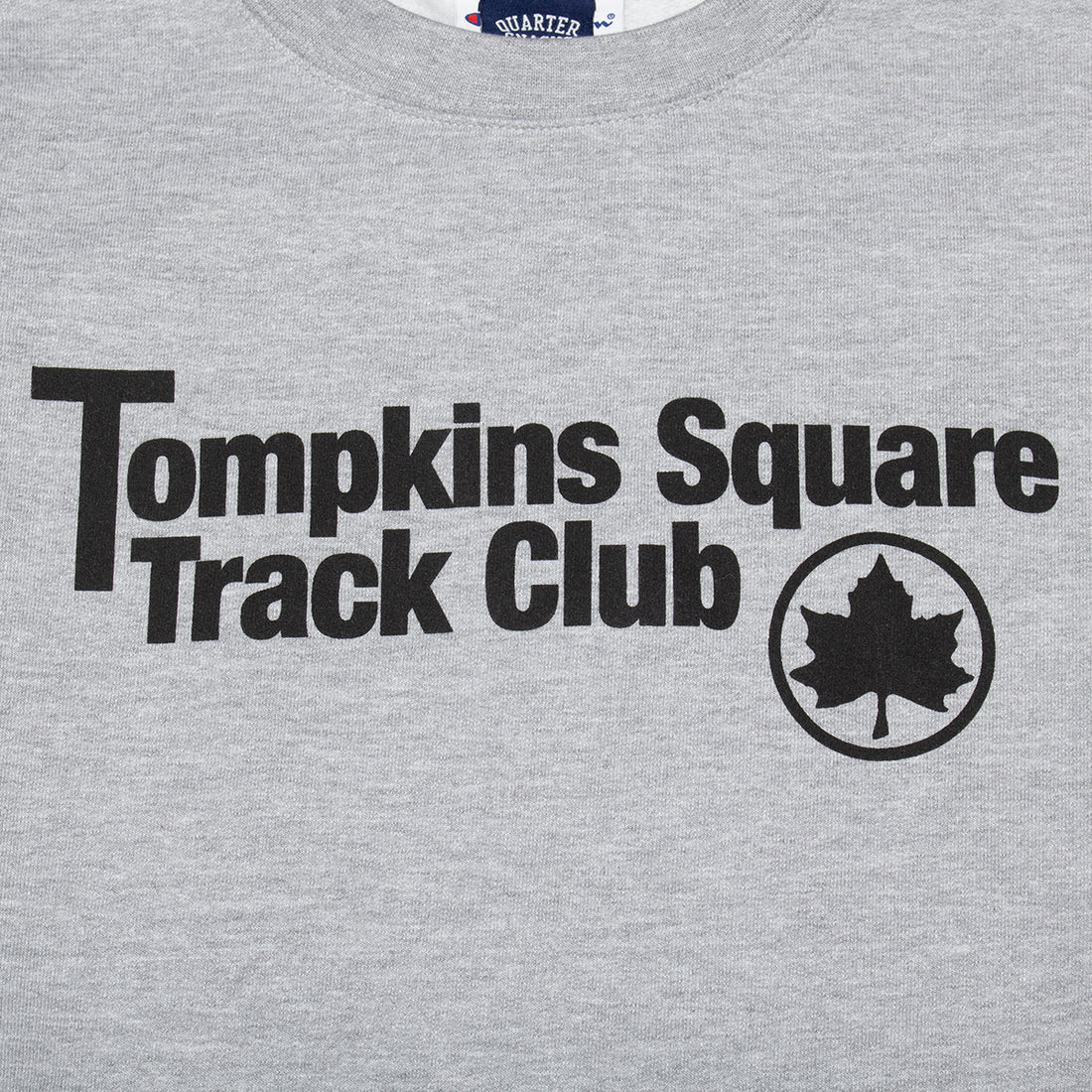 Quartersnacks Track Club Champion Crewneck - Heather Grey