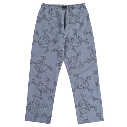 Krooked Style Eyes Ripstop Double Knee Pant - Grey/Black
