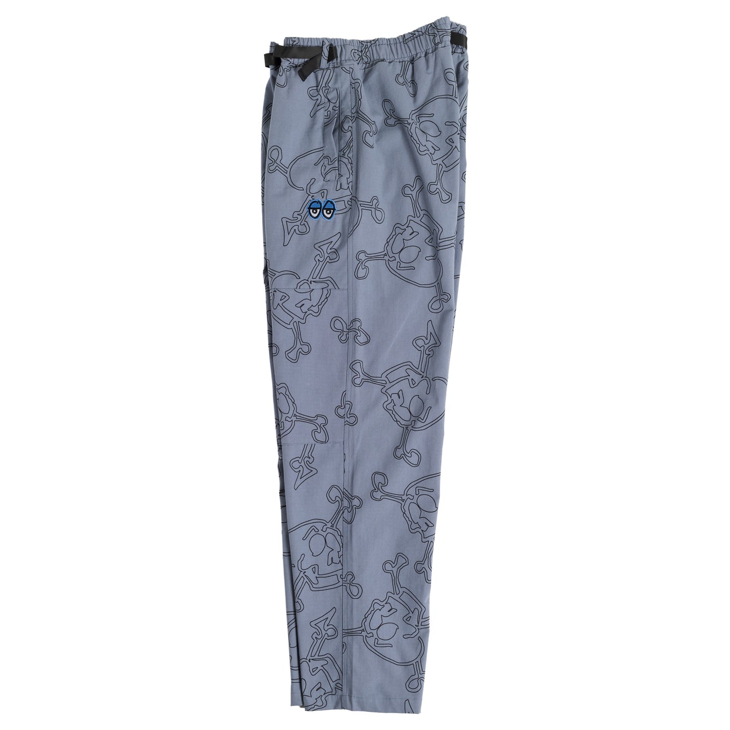 Krooked Style Eyes Ripstop Double Knee Pant - Grey/Black