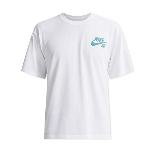Nike SB Small Logo Tee - White/Mineral Slate