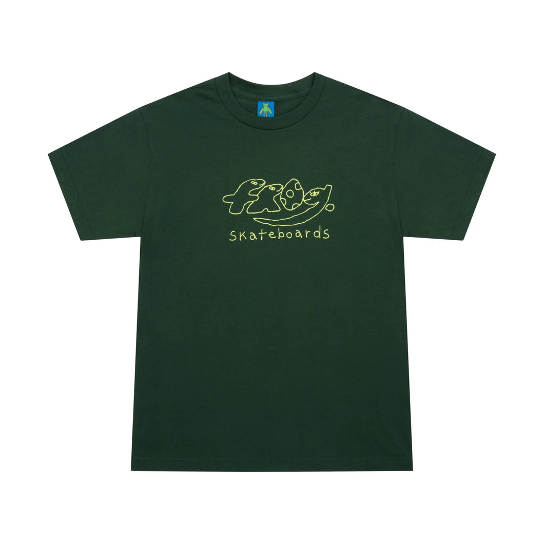 Frog Dino Logo Tee - Forest