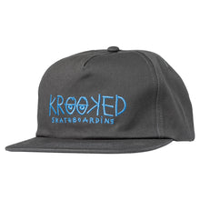 Load image into Gallery viewer, Krooked Eyes Snapback - Silver/Blue