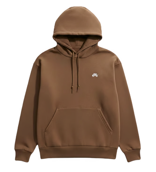 Nike SB Embroidered Hoodie - Mosswood Brown/White