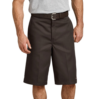 Dickies Loose Fit Flat Front Work Shorts - Dark Brown