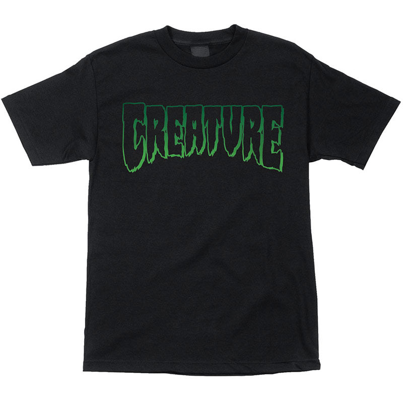 Creature Logo Outline Tee - Black