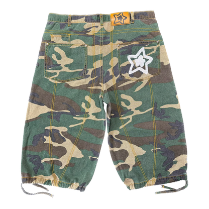 Star Team Star Capri Cargo Shorts - Camo