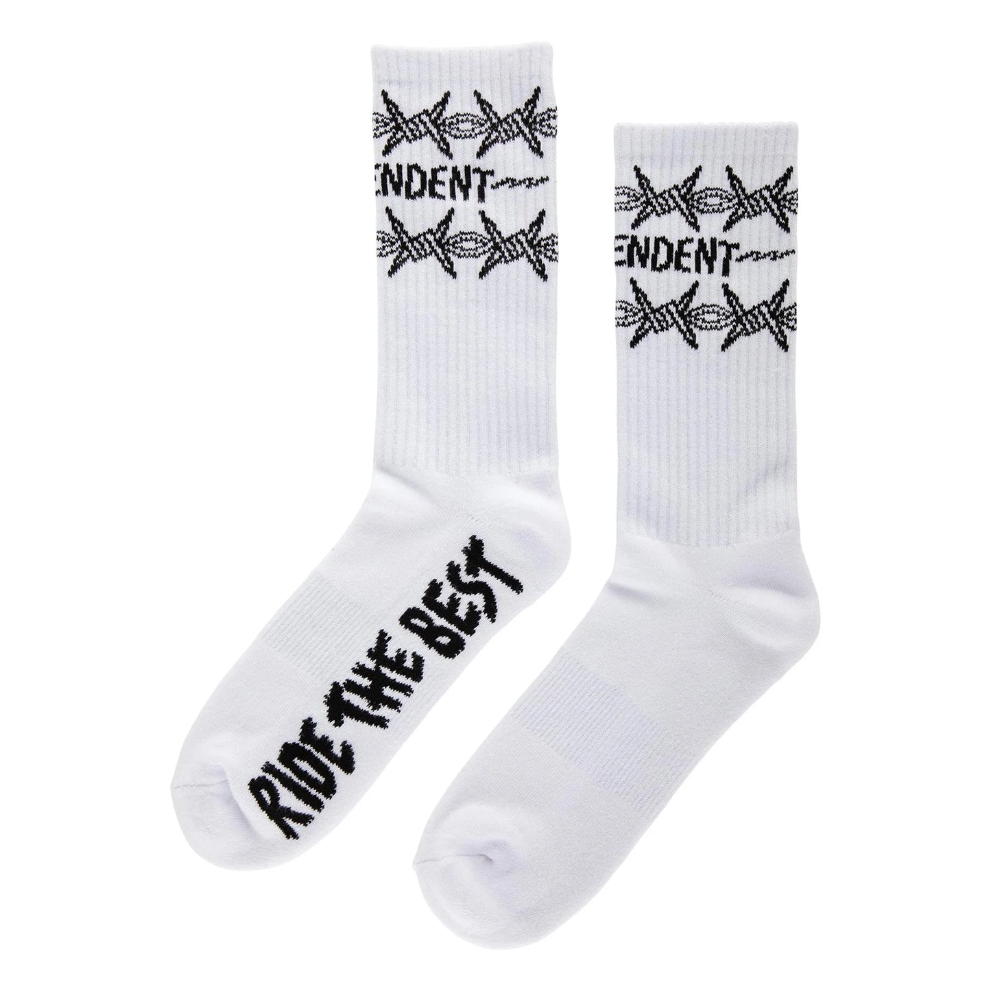 Independent Bratrud Notebook Socks - White