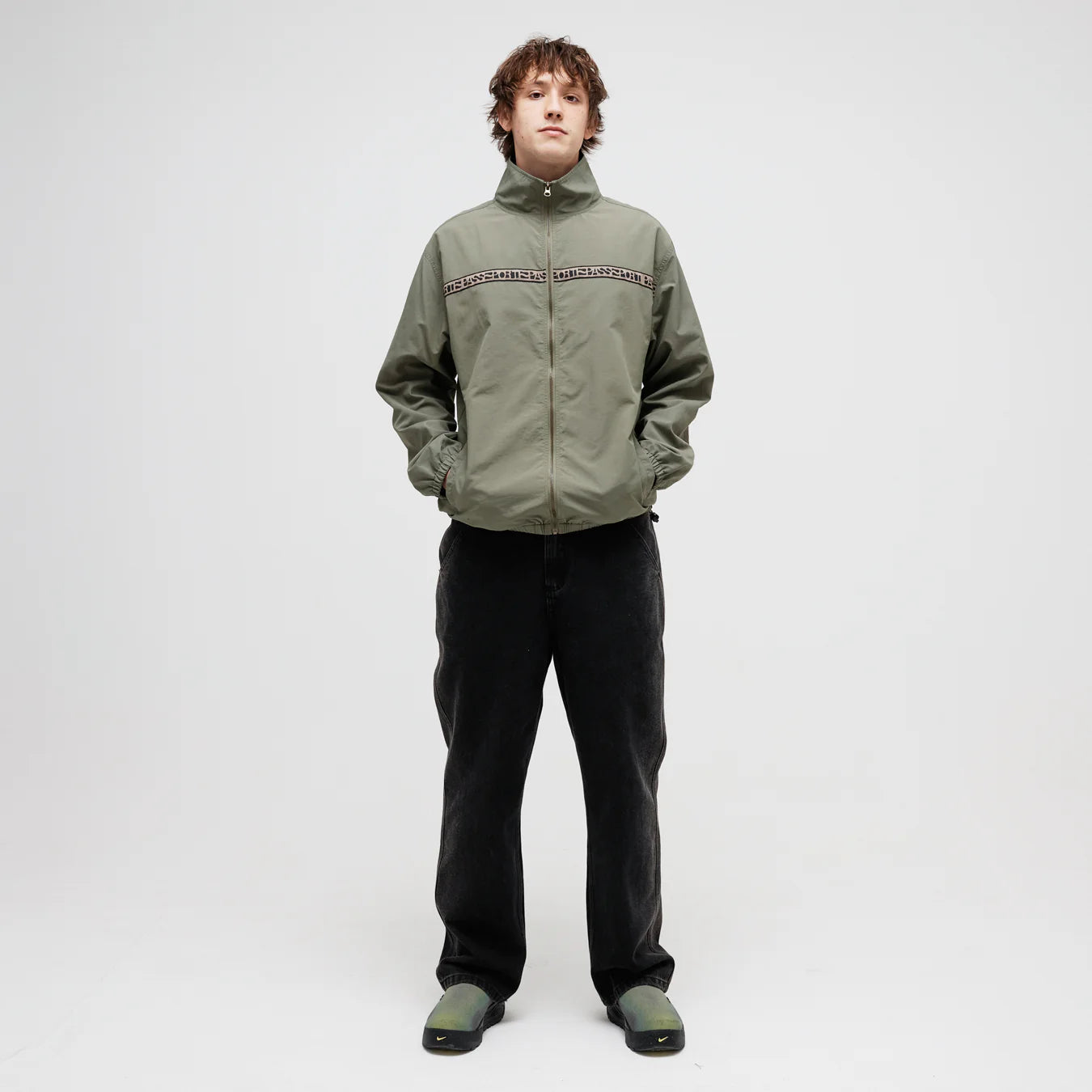 Pass-Port Rough Neg RPET Track Jacket - Sage