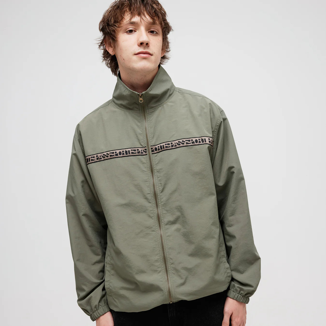 Pass-Port Rough Neg RPET Track Jacket - Sage