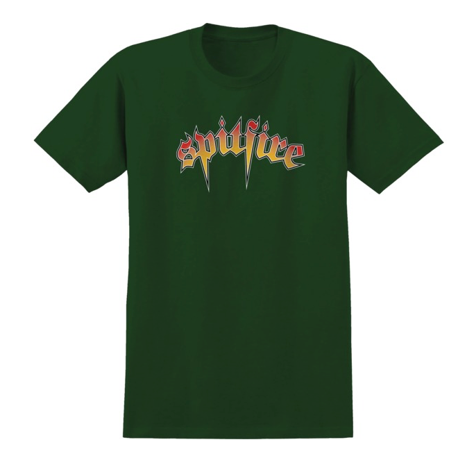 Spitfire Venom Script Tee - Forest Green