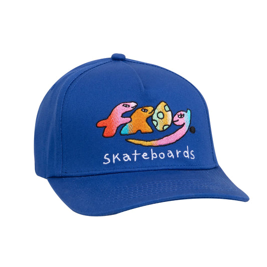 Frog Dino Logo 5-Panel Hat - Royal