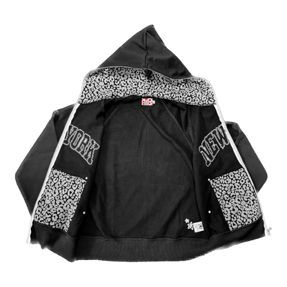 Star Team New York Full Zip Hoodie - Black