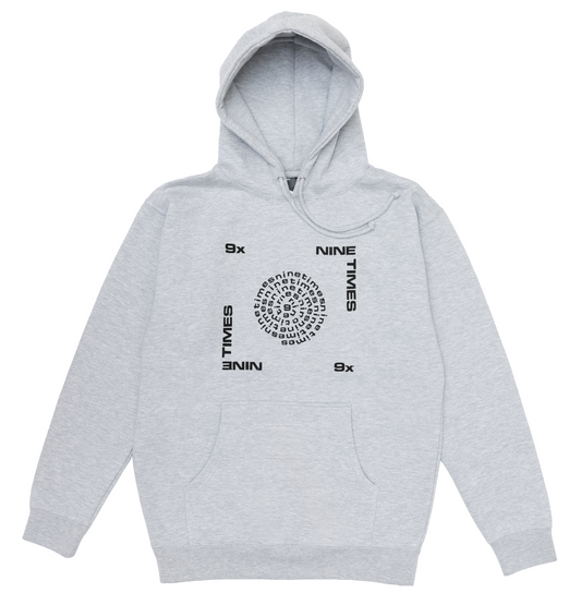 Ninetimes Letraset Hoodie - Heather Grey