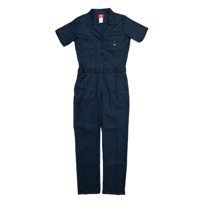 Dickies Women's Short Sleeve Coveralls - Dark Navy