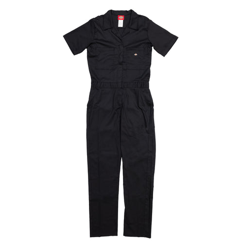 Dickies Women's Short Sleeve Coveralls - Black